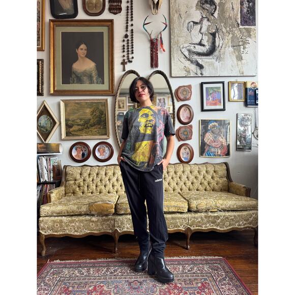 Classic Adidas Drawstring Pants Ladies Size Small - Picture 3 of 8